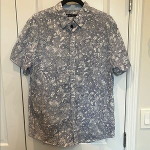 Ben Sherman Blue and White Casual Button Down Shirt